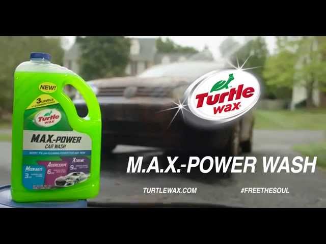 Turtle Wax 53284 M.A.X. Power Car Wash Shampoo Car Care Removes Car Wax 4L