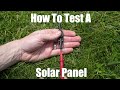 How To Test A Solar Panel Is Working With A Multimeter #shorts #solar