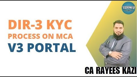 DIR-3 KYC FULL PROCESS ON NEW MCA V3 PORTAL