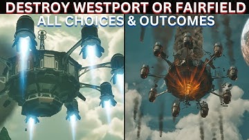 Destroy Westport or Fairfield | Both Choices in The Saboteur of Paradise quest - The Outer Worlds 2