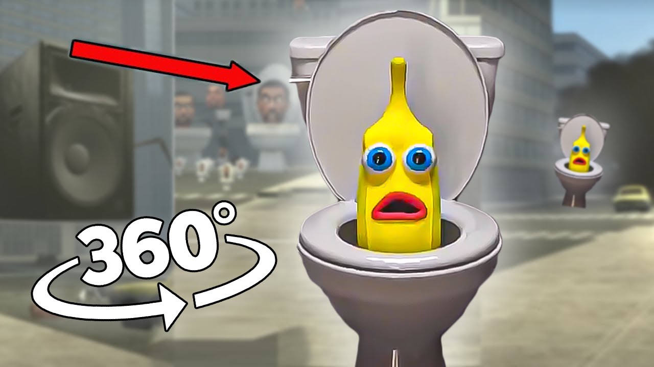 Banana Skibidi Toilet Finding Challenge 360º Vr Video Youtube