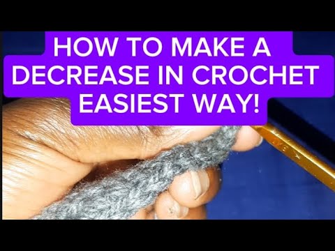 How to DECREASE in crochet| Beginner friendly and easy tutorial #diy # ...