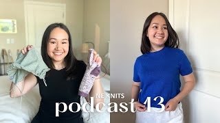 podcast 13 | poppy tee & discussion on sleeve constructions, cardigan short row mods, cumulus tee