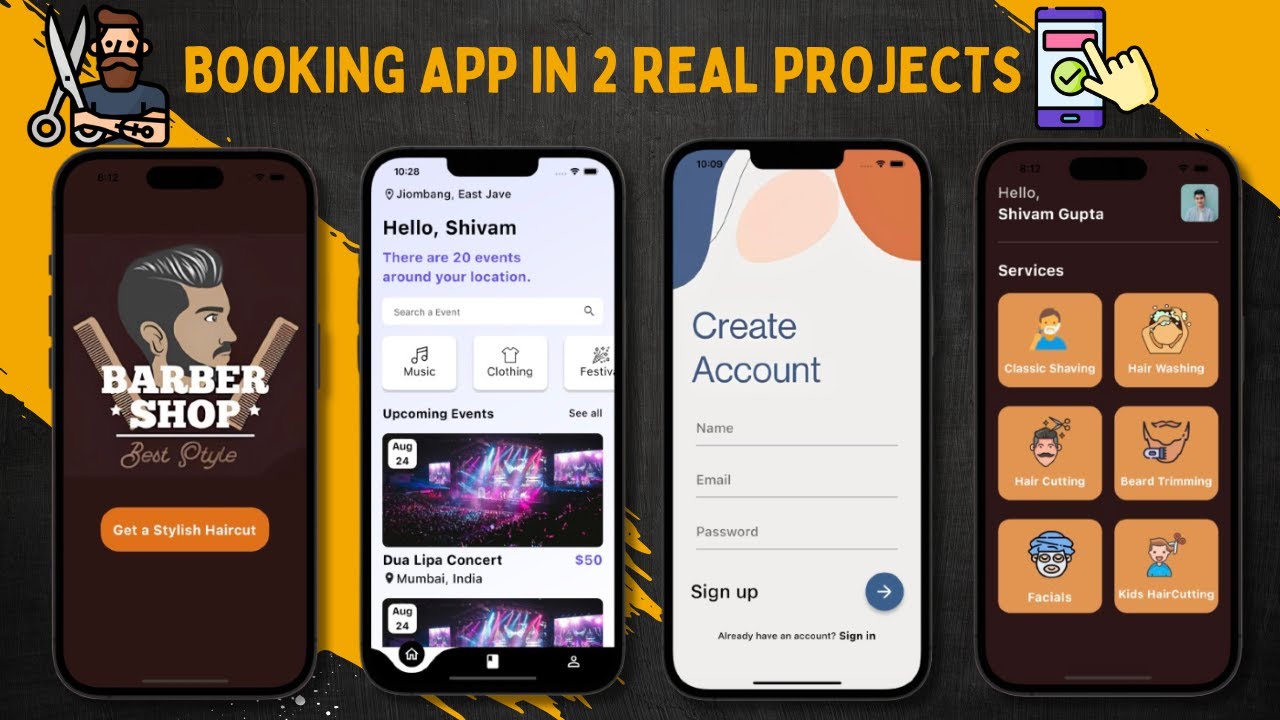 🔥📱 Learn Booking App with 2 REAL Projects | Flutter x Firebase Tutorial 2025