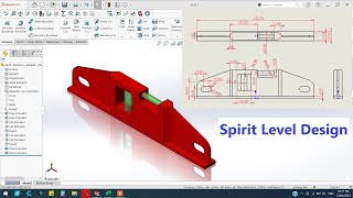 ✅Solidworks Spirit level design tutorial | Solidworks Tutorial | Measuring instrument. screenshot 2