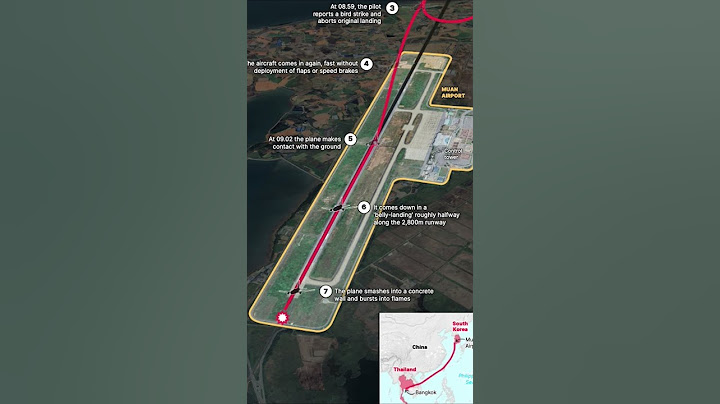The South Korean plane's final descent as it happened...