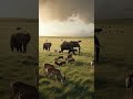 Amazing Elephants in the Wild 🐘 #shorts #animals #wildlife