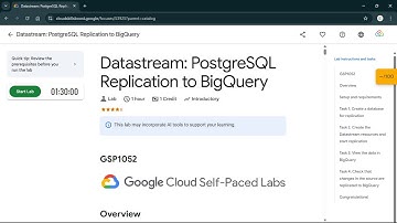 Datastream: PostgreSQL Replication to BigQuery | #qwiklabs | #GSP1052 #CLI