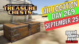 GTA Online Treasure Chest Locations September 25 | DAY 269 ON THE CAYO PERICO ISLAND
