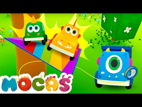 Full episodes of Mocas the little monster cars cartoons for kids. First episode of a new season.