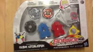 Beyblade Team Excalibur Set Unboxing