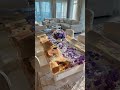 A table with flowers instantly livens up the home 🌸#kitchen #home #design #resin #aesthetic #luxury