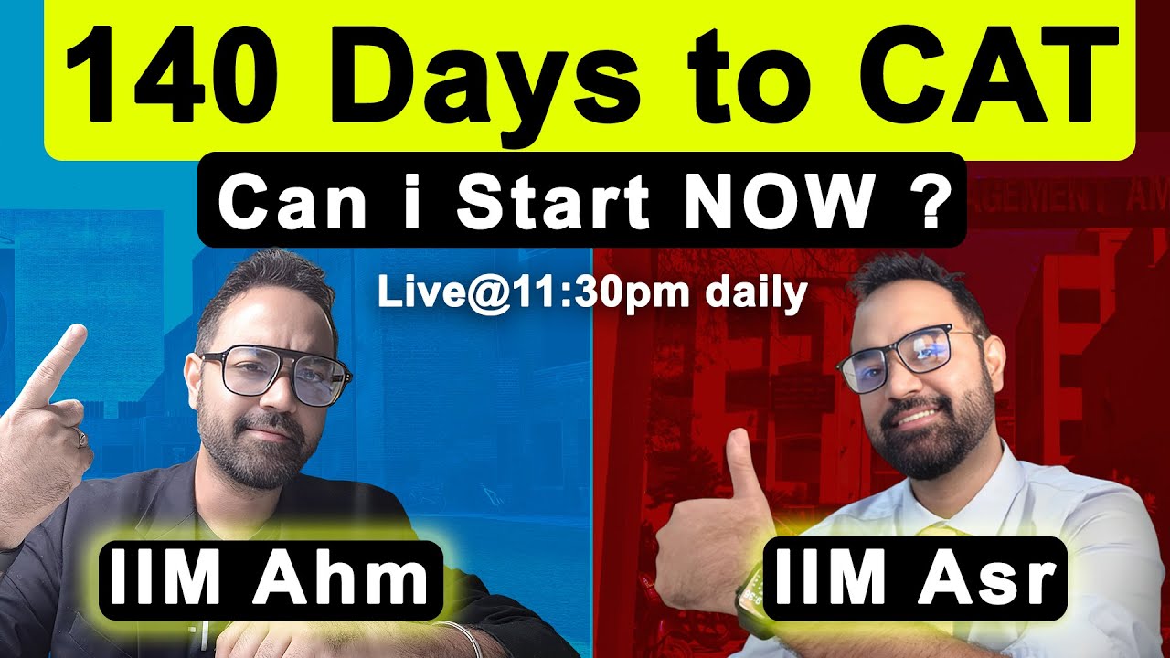 ⁣140 Days to CAT 2025 | Can I start my CAT prep now ? Daily schedule for CAT exam