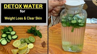 Detox water for weight loss & Clear Skin  ll  No Diet - No Exercise ............... (ENG SUB) screenshot 1
