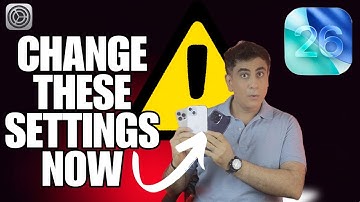 iOS 26: Critical iPhone Settings to Change NOW ⚡ Save Battery, Data & Privacy