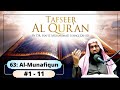 Tafseer surah al munafiqoon from ayah 01 to 11 by dr hafiz muhammad ishaq zahid