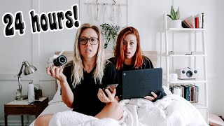 I Spent 24 Hours Locked In My Room With My Best Friend!  | 24 Hour Room Challenge!