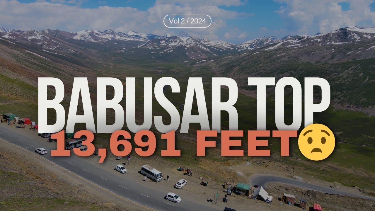 Babusar Top, Pakistan 2022 - Drone Aerial View 4K.  Babusar Top Drone Shots. 
