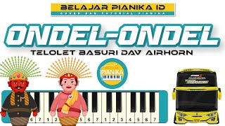 NOTASI TELOLET BASURI ONDEL ONDEL | Belajar Pianika ID