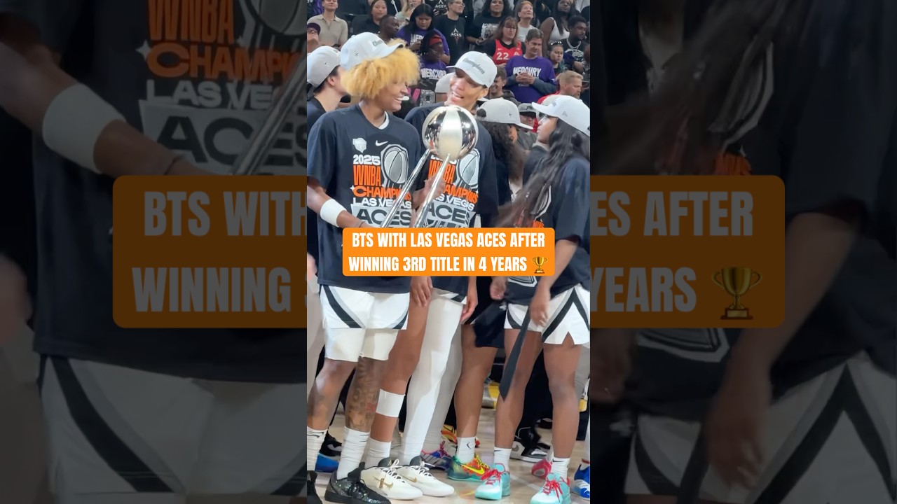 Behind the scenes from the Aces' Finals win 🤩🏆♠️