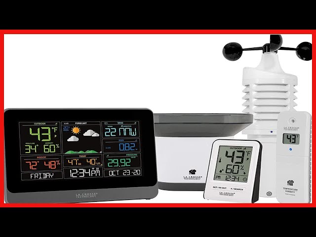 La Crosse Technology 328-69357-INT Wi-Fi Professional Weather Station, Black