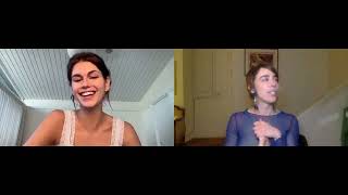 Kaia Gerber's book club talking about "The Lover" with Olivia Baes