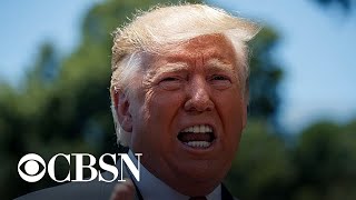 Trump takes aim at Biden ahead of dueling Iowa rallies