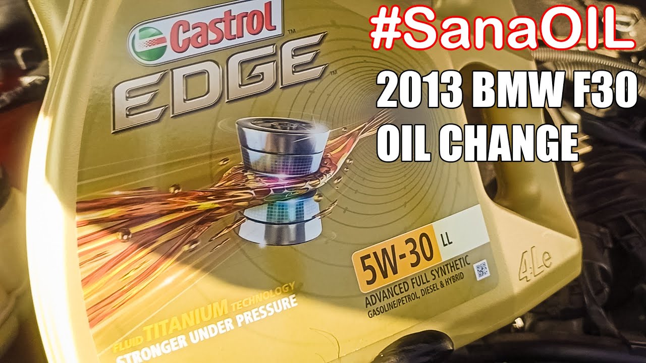 BMW F30 Oil Change (SanaOil). Paano mag oil change ng iyong kotse