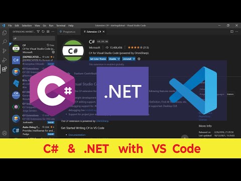 C# and .Net in Visual Studio Code ( vscode ) | Set up and Installation Guide | 2022 | IAmUmair