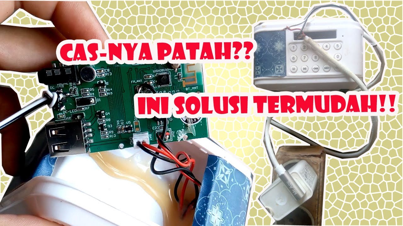 Cara Mudah Memperbaiki Konektor Cas Speaker Bluetooth yang Patah YouTube