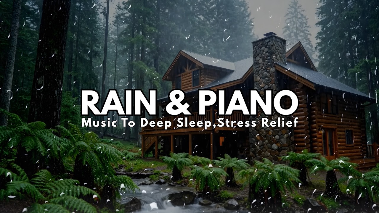 FALL INTO SLEEP INSTANTLY – Rain & Piano Music for Deep Sleep and Insomnia Relief
