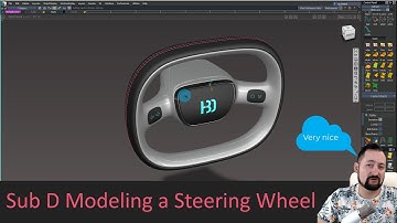 Alias Sub D modeling a Steering Wheel and how to Import and export to Blender