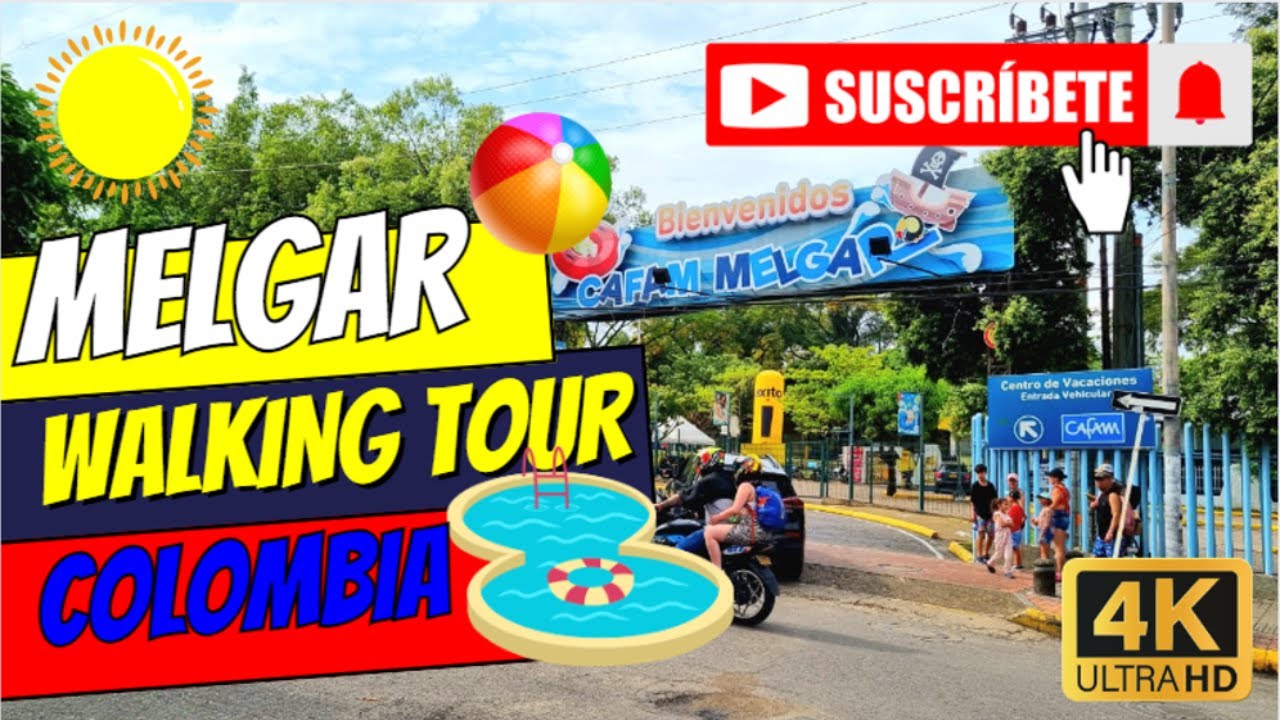 Walking Tour Real Experience Ciudad Turística (Melgar / Tolima ) COLOMBIA 4K