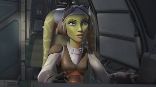 Star Wars Rebels - Hera & Kanan destroys The Imperial Freighters & The Kyber Crystal [1080p]