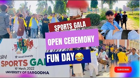 Sports Gala Open Ceremony || University Of Sargodha || Umar Baig Official