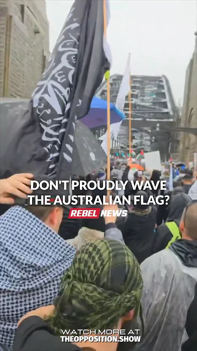 MP BUSTED: Caught Marching with Terror Flags While Aussie Flag BURNS!