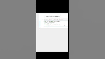 Stemming in 30 Seconds | NLTK | Python| #shorts #python #nlp