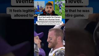 Yikes😬#nfl #lachargers #carsonwentz #jjmccarthy #minnesotavikings #trending #xyzbca #football