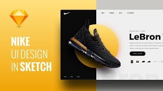 Design Nike Web App UI in Sketch - Speed Art Tutorial screenshot 4