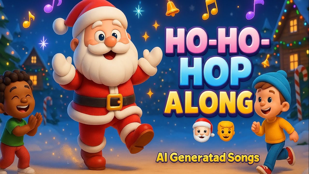 Ho-Ho-Hop Along 🎅🕺 | Christmas Kids Song