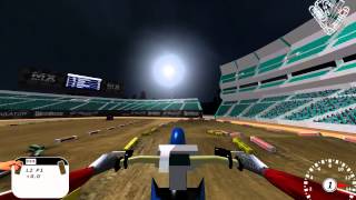 2 LAP RACE ON MX SIMULATOR 2012 SUPERCROSS RD 2 PHOENIX SPLITSCREEN