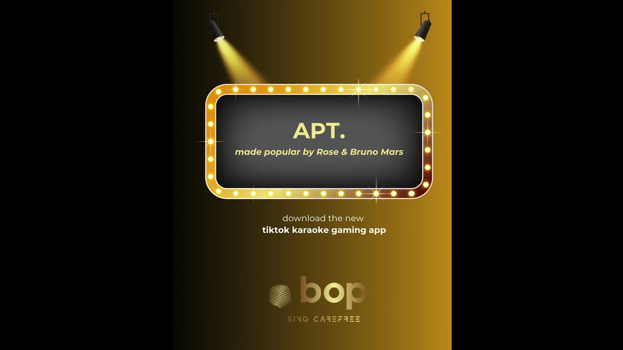 APT. - made popular by Rose & Bruno Mars - Bop Karaoke #bopkaraoke #karaoke #music