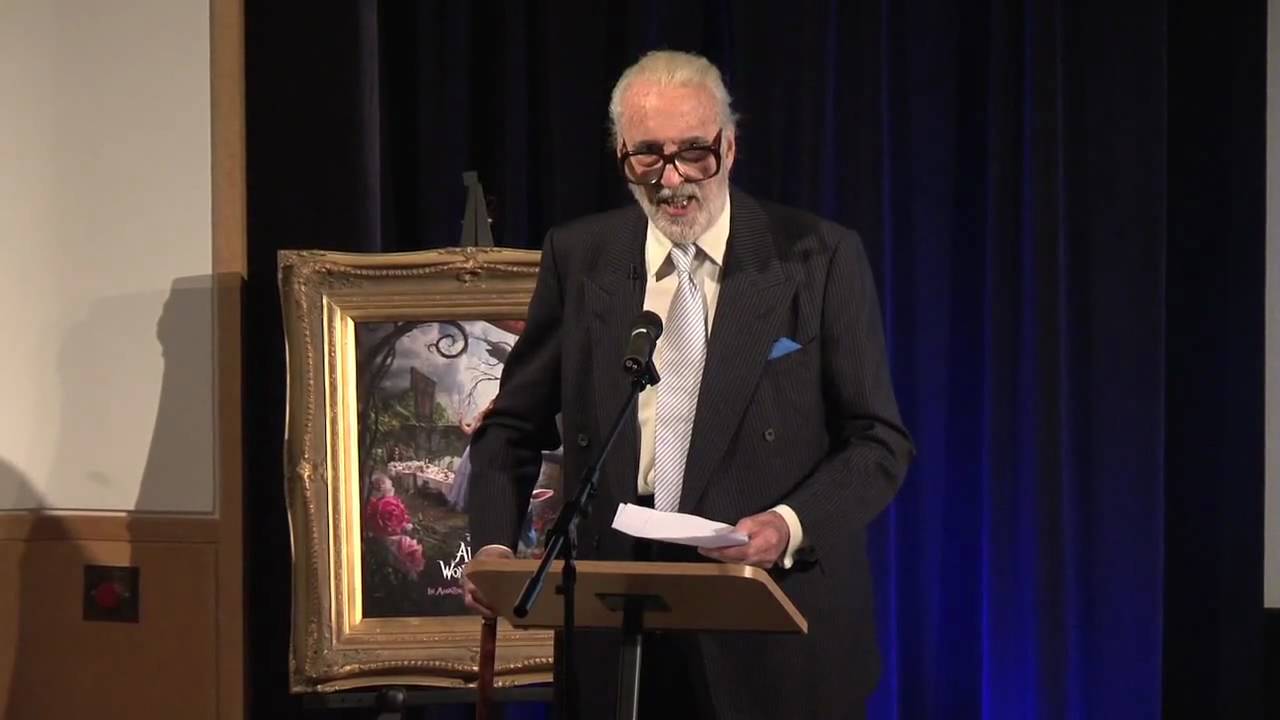 Christopher Lee Reads Lewis Carroll's The Jabberwocky [HD] - YouTube