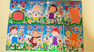 19 min COCOMELON Sticker Book DecoratingASMR with YOYO, CODY, JJ &amp; More!Sticker