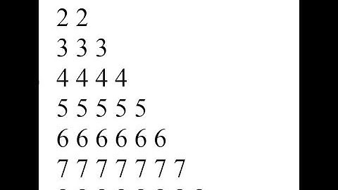 How to print numbers in triangle pattern in php