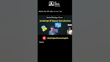 Click above☝️ to watch video on JavaScript and jQuery introduction #youtubeshorts