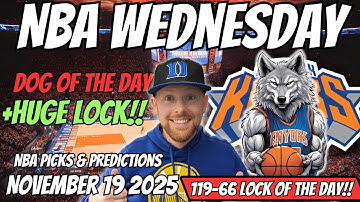 NBA Picks Today Wednesday 11/19/2025 | Free NBA Best bets, Predictions and NBA Player Props Today