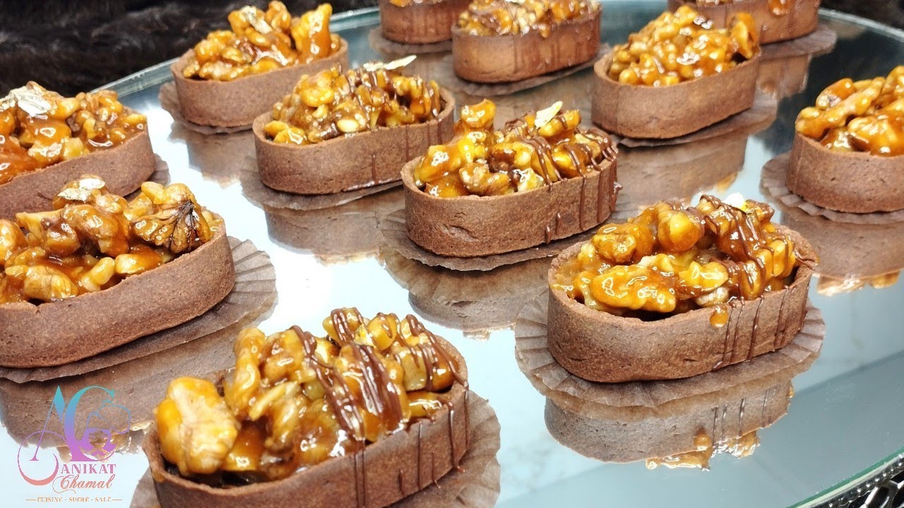 طارطوليت بالجوز كراميليزي و حشوة التمر مذاق خيالي و رائع مع جميع الخطوات