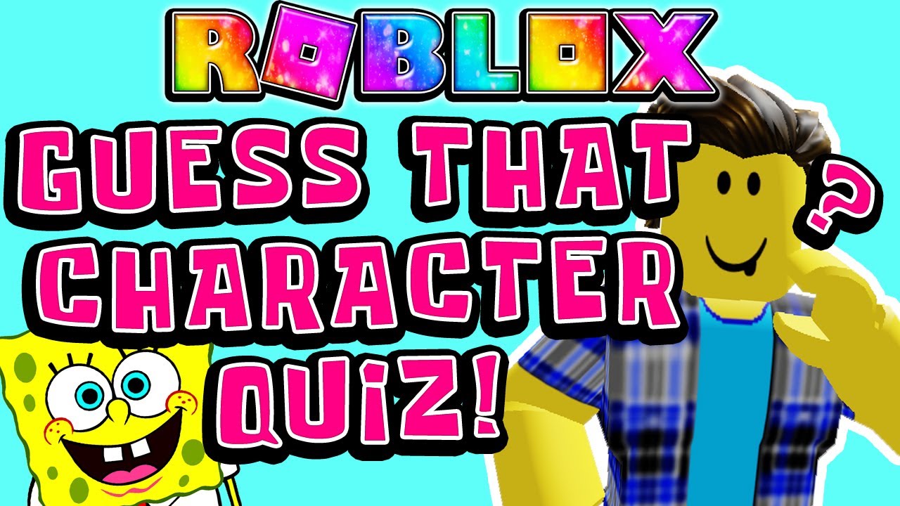 can you guess the character roblox challenge