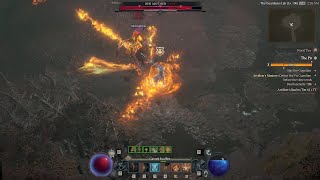 Diablo 4 Season4️⃣The Pit Tier 61 Boss Fight🔥Incinerate Firewall Sorcerer⏳No Uber Unique Challenge